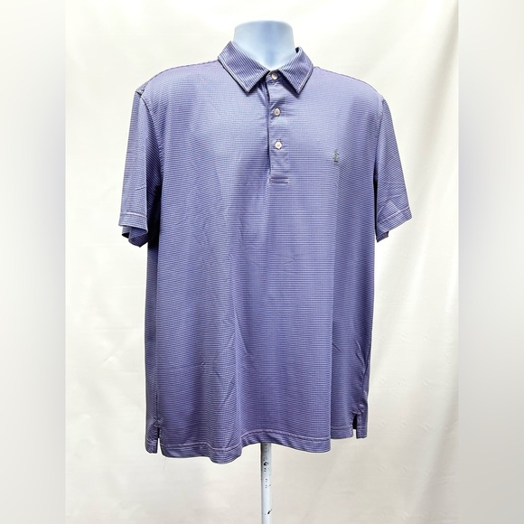 🛍️IZOD GOLF Men’s Purple check golf polo size L.‎ - Picture 1 of 12